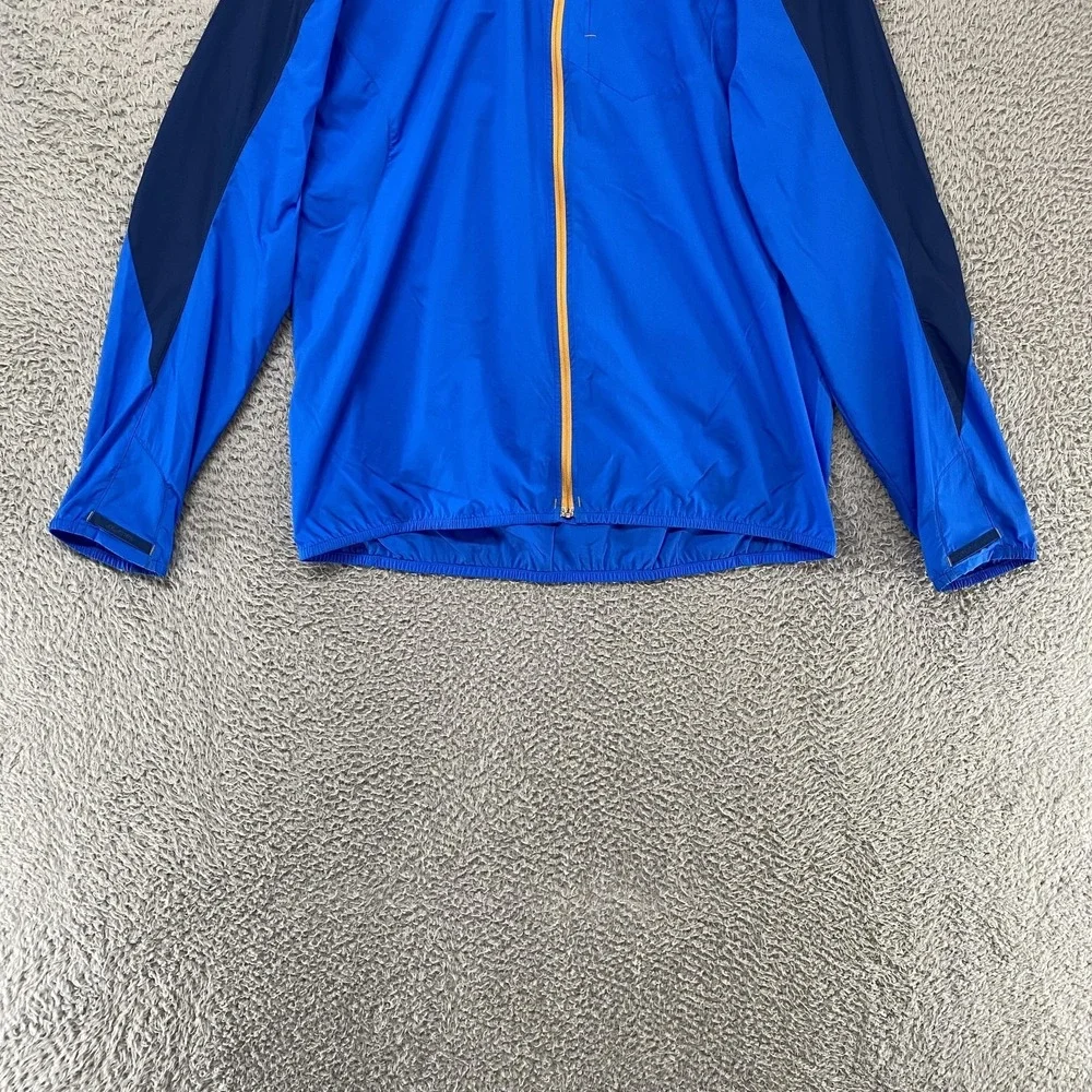 Salomon‎ Clima Wind Jacket Mens Large Blue Lightweight Running Full Zip